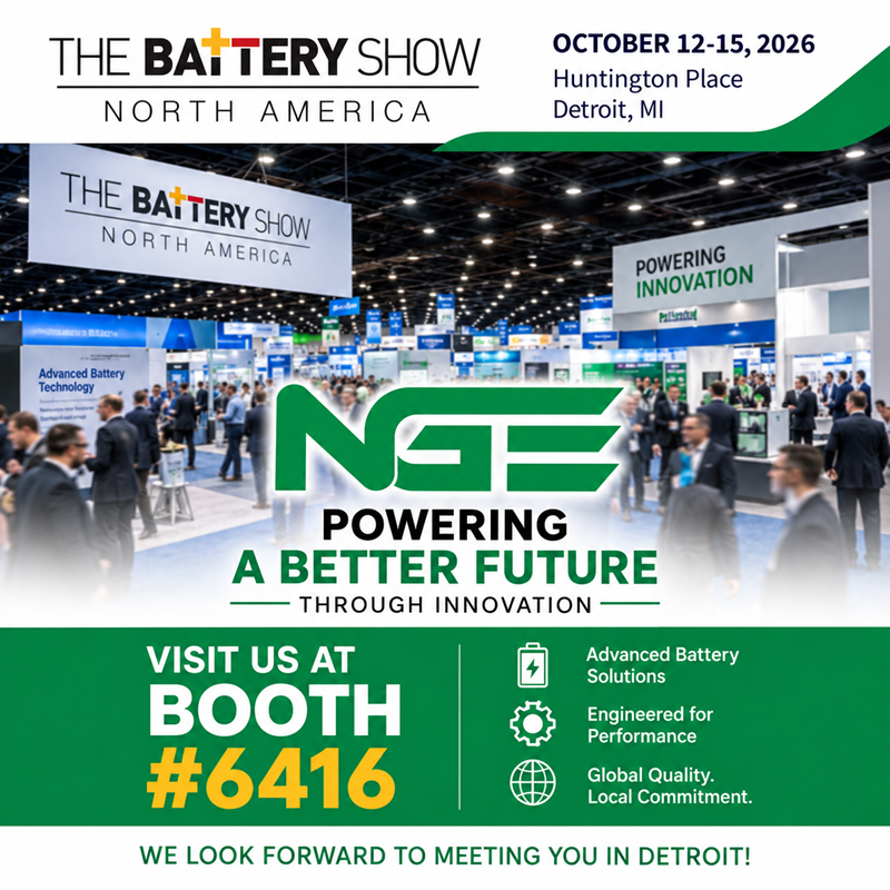 Meet NGE at The Battery Show North America 2026 in Detroit